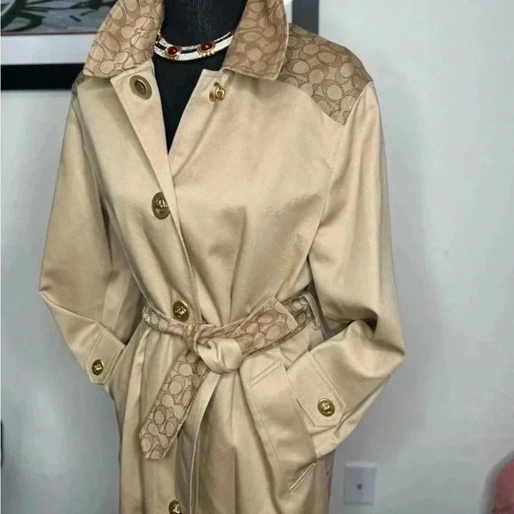 BNWT COACH Trench Coat Size XS - Picture 3 of 10
